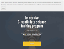 Tablet Screenshot of datascienceretreat.com